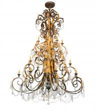 Meyda Black 213272 - 78" Wide Serratina 32 Light Chandelier