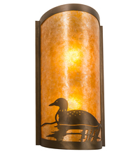 Meyda Black 214484 - 9" Wide Loon Wall Sconce