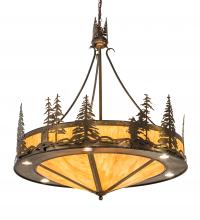 Meyda Black 215185 - 40" Wide Tall Pines Inverted Pendant