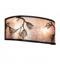 Meyda Black 216750 - 20" Wide Lone Pine Wall Sconce