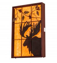 Meyda Black 216919 - 24" Wide Moose Backlit Window