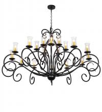 Meyda Black 217145 - 72" Wide Sienna 18 Light Chandelier