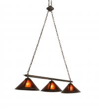 Meyda Black 217893 - 60" Long Sutter 3 Light Island Pendant