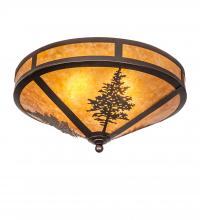 Meyda Black 217917 - 20" Wide Tamarack Flushmount