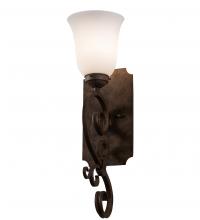 Meyda Black 218111 - 6" Wide Thierry Wall Sconce