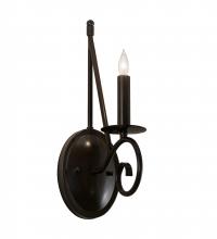 Meyda Black 218648 - 5" Wide Estrella Wall Sconce