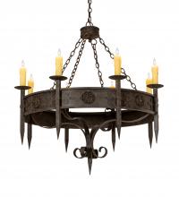 Meyda Black 218662 - 42" Wide Calandra 8 Light Chandelier