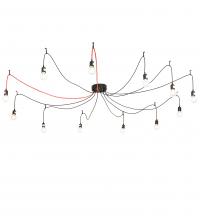 Meyda Black 218832 - 120" Wide Castiliolite 12 Light Pendant