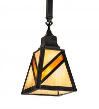 Meyda Black 218907 - 6" Square Santa Fe Mini Pendant