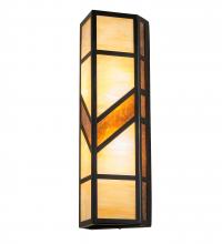 Meyda Black 218919 - 7" Wide Santa Fe Wall Sconce