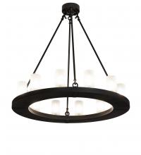 Meyda Black 219660 - 36" Wide Loxley 12 Light Chandelier