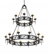 Meyda Black 219839 - 66" Wide Majella 20 Light Two Tier Chandelier