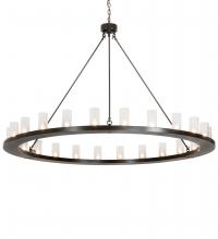 Meyda Black 220951 - 72" Wide Loxley 24 Light Chandelier