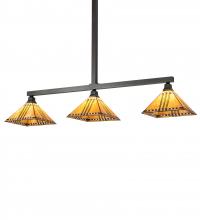 Meyda Black 221381 - 62" Long Prairie Corn 3 Light Island Pendant