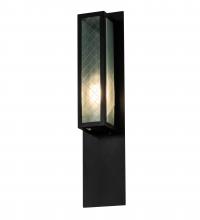 Meyda Black 221673 - 6" Wide Quadrato Diamond Wall Sconce