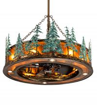 Meyda Black 222081 - 45" Wide Tall Pines Chandel-Air