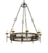 Meyda Black 222724 - 48" Wide Toscano 8 Light Chandelier