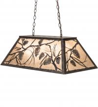 Meyda Black 223057 - 33" Long Whispering Pines Oblong Pendant