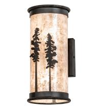 Meyda Black 223663 - 6" Wide Tall Pines Wall Sconce