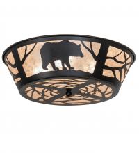 Meyda Black 225872 - 22" Wide Bear on the Loose Flushmount