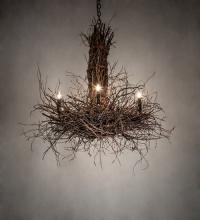 Meyda Black 226214 - 36" Wide Twigs 6 Light Chandelier