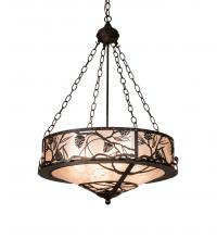 Meyda Black 227444 - 24" Wide Whispering Pines Inverted Pendant