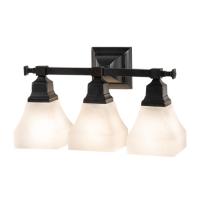 Meyda Black 227611 - 19" Wide Bungalow 3 Light Wall Sconce