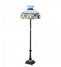 Meyda Black 228512 - 62" High Rose Vine Floor Lamp