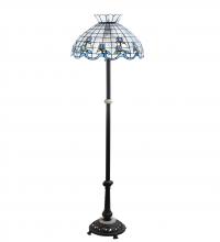 Meyda Black 228513 - 62" High Roseborder Floor Lamp