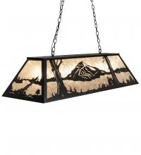 Meyda Black 228717 - 48" Long Mountain Range Oblong Pendant