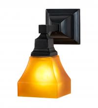 Meyda Black 229385 - 5" Wide Bungalow Wall Sconce