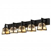 Meyda Black 230171 - 48" Wide Winter Pine 5 Light Vanity Light