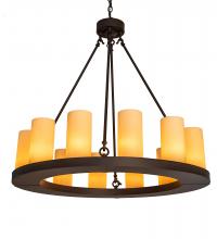 Meyda Black 230212 - 36" Wide Loxley 12 Light Chandelier