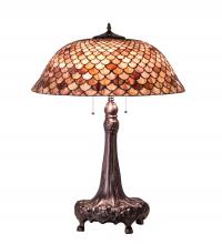 Meyda Black 230408 - 31" High Fishscale Table Lamp