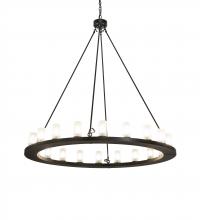 Meyda Black 230977 - 60" Wide Loxley 20 Light Chandelier