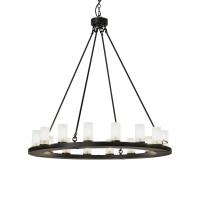 Meyda Black 230979 - 48" Wide Loxley 16 Light Chandelier