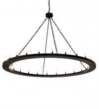 Meyda Black 231316 - 72" Wide Loxley 24 Light Chandelier