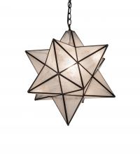 Meyda Black 231949 - 18" Wide Moravian Star Pendant