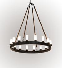 Meyda Black 232158 - 60" Wide Costello Ring 16 Light Chandelier