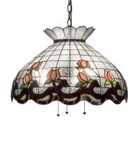 Meyda Black 232769 - 20" Wide Roseborder Pendant