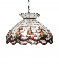 Meyda Black 232771 - 20" Wide Roseborder Pendant