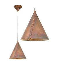 Meyda Black 23303 - 10" Wide Cone Rivet Pendant