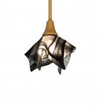 Meyda Black 233366 - 10" Wide Handkerchief Noir Swirl Pendant