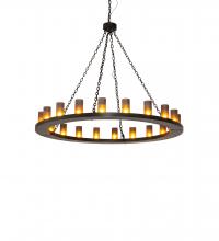 Meyda Black 235046 - 60" Wide Loxley 20 Light Chandelier