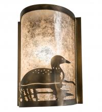 Meyda Black 235602 - 8" Wide Loon Right Wall Sconce