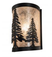 Meyda Black 235698 - 8" Wide Tall Pines Wall Sconce