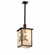 Meyda Black 236275 - 12" Square Hyde Park Bambuseae Pendant