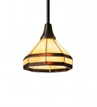 Meyda Black 236479 - 8" Wide Topridge Mini Pendant