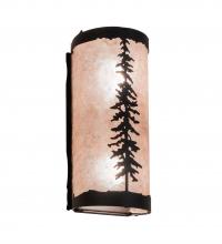 Meyda Black 236746 - 5" Wide Tall Pines Wall Sconce