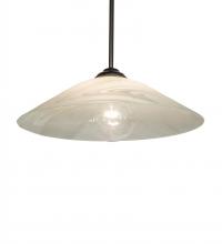 Meyda Black 236756 - 20" Wide Metro Blanco Swirl Pendant